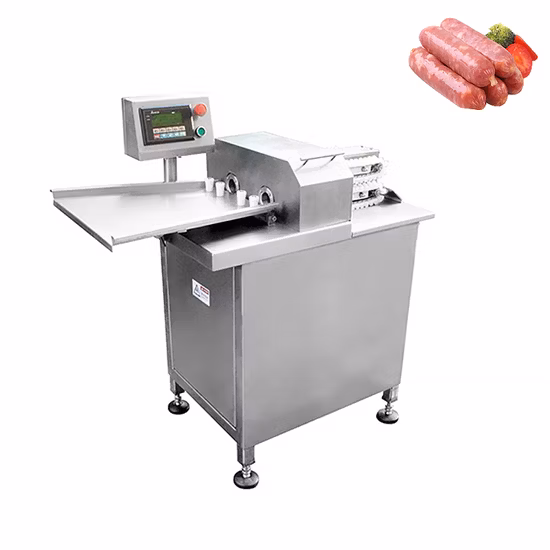 Electric Automatic Dual-Station Sausage Knotting Machines Sausage Tie Twist Linker Linking Knotting Machine Hot Dogs Sausage Tying Blinding Making Machine