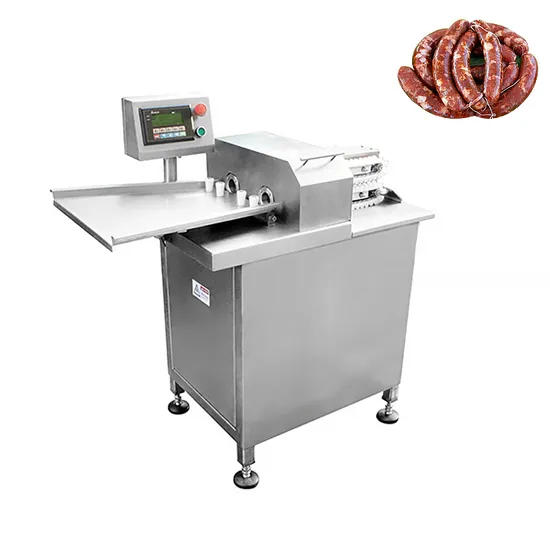 Electric Automatic Dual-Station Sausage Knotting Machines Sausage Tie Twist Linker Linking Knotting Machine Hot Dogs Sausage Tying Blinding Making Machine